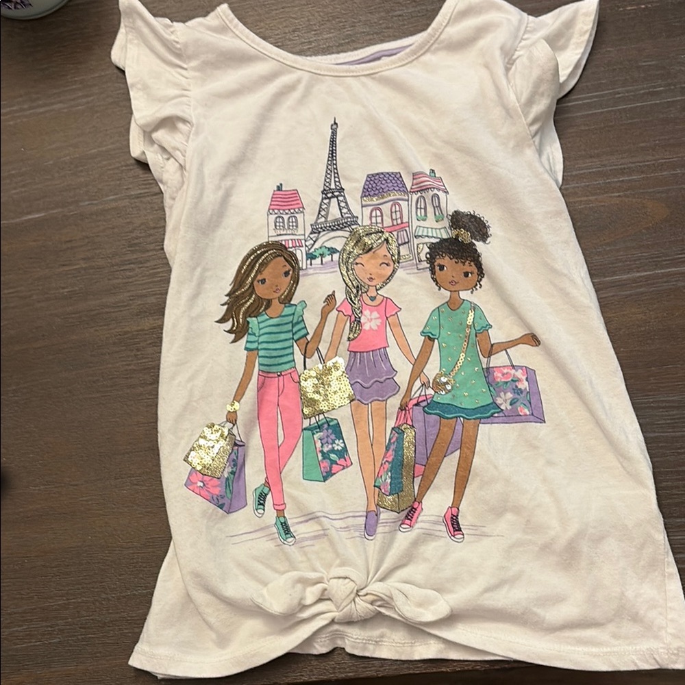 Cynthia Rowley Short Sleeve Tees in White and Purple
